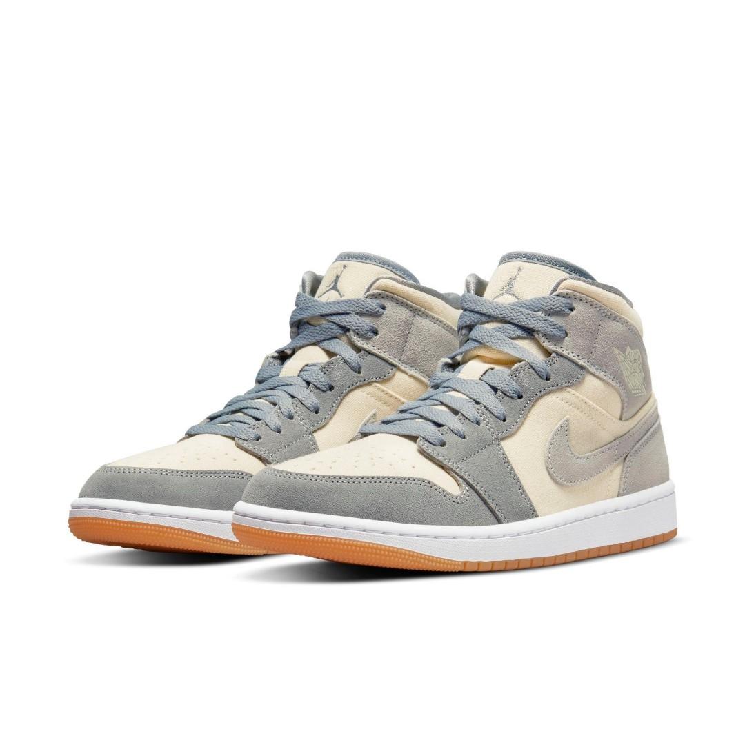Nike air jordan 1 mid particle grey online