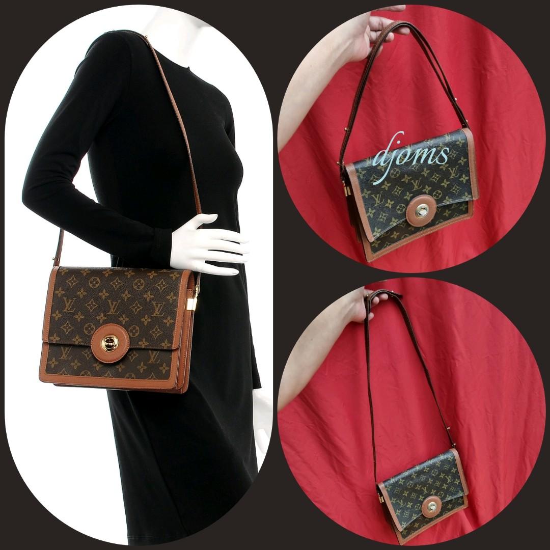 🛑90's Vintage Louis Vuitton Raspail Monogram Flap Shoulder Bag