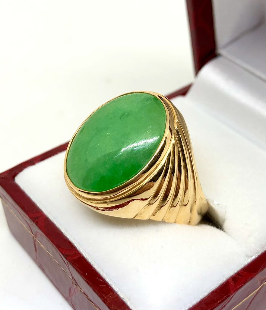 Mens hotsell jade ring