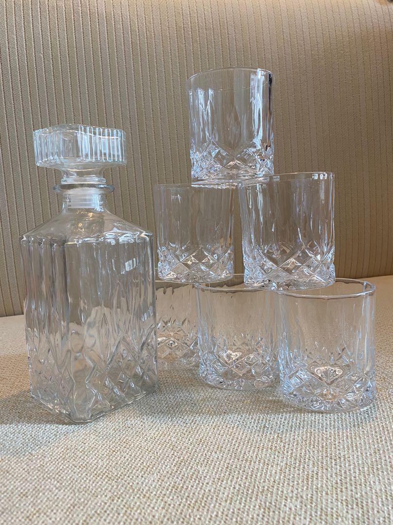 bottle and glass set