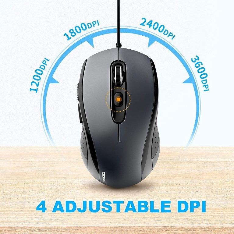 PONVIT 2.4G USB Cordless Optical Gaming & Office Ergonomic Mice with 7 Silent Click Buttons Plug & Play for PC Windows Mac etc-Red 5 Adjustable DPI Wireless Mouse for Laptop Dual Energy Saving