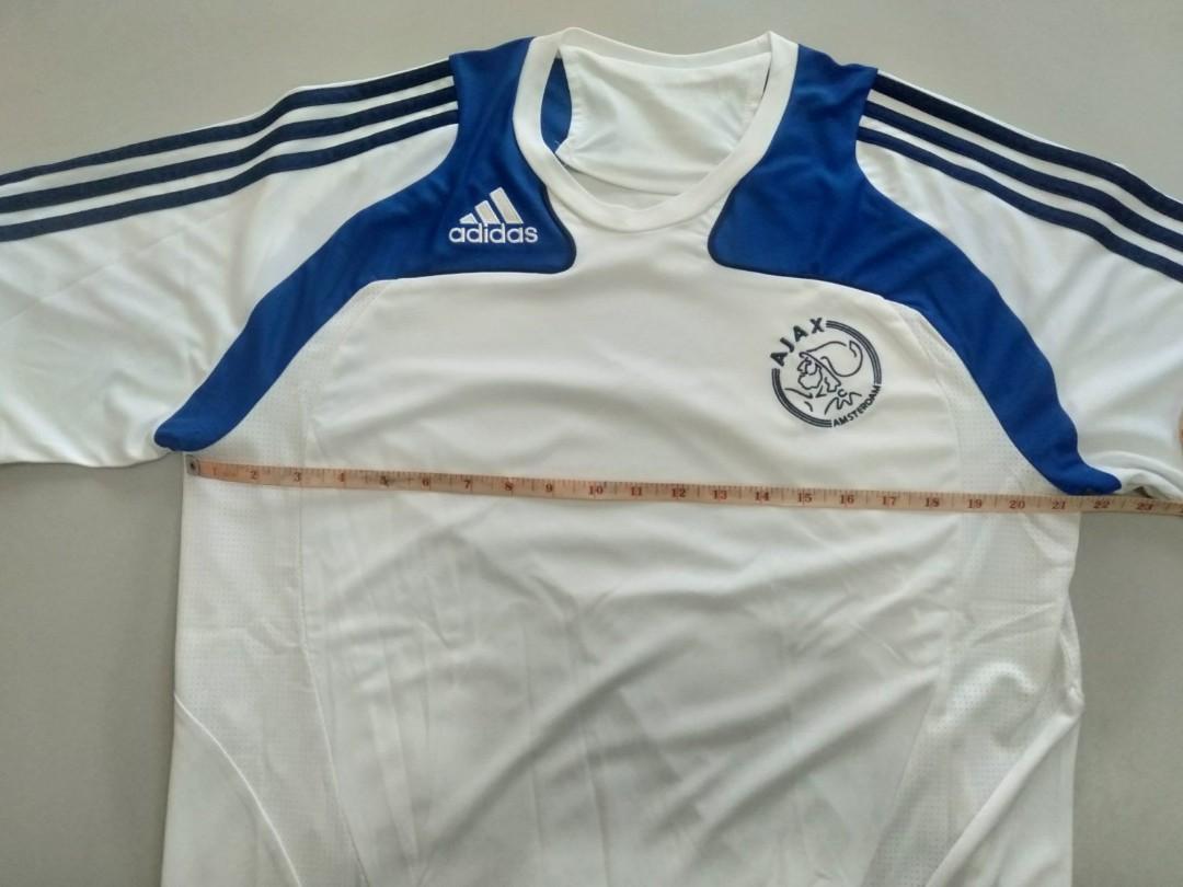 Adidas Ajax Amsterdam Training Shirt (Category: Activewear) located in Manila. Submitted by ryanf888 (Listing ID 1146615399, Image 2). Description: Authentic Adidas Ajax Amsterdam Training Kit Length is at 29.5 inches.