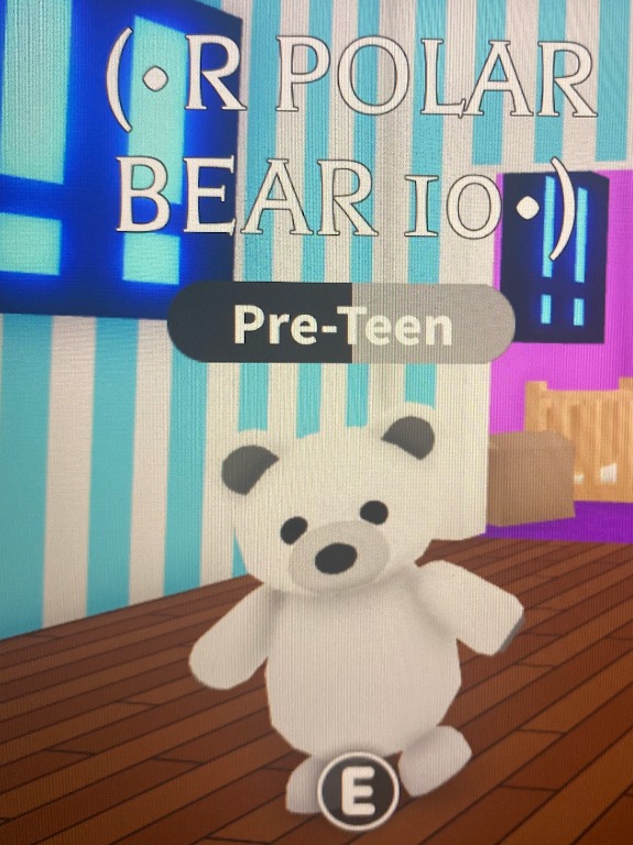Adopt me Polar bear Ride able, Video Gaming, Video Game Consoles ...