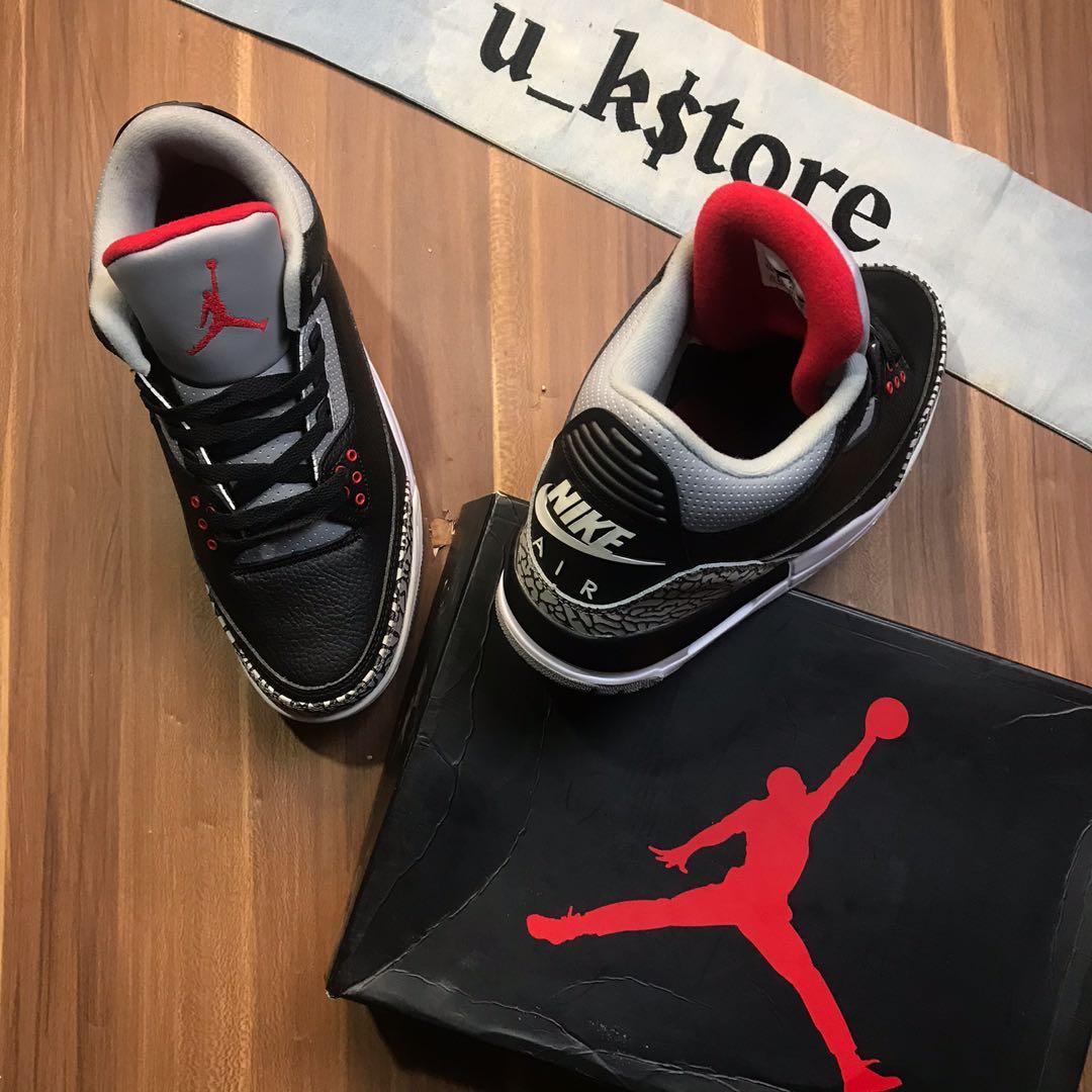 air jordan 3 retro size 45, Fesyen Pria 
