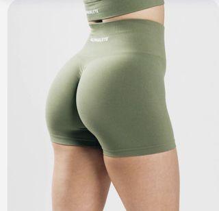 Alphalete Amplify Shorts in Dusty Green