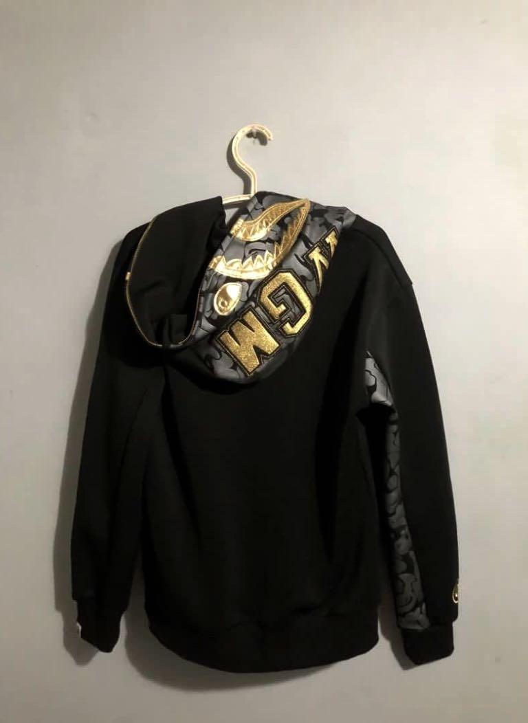 Black and gold bape jacket outlet