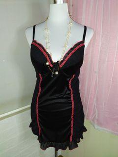 Black lacey babydoll lingerie red lining #Sell4Me
