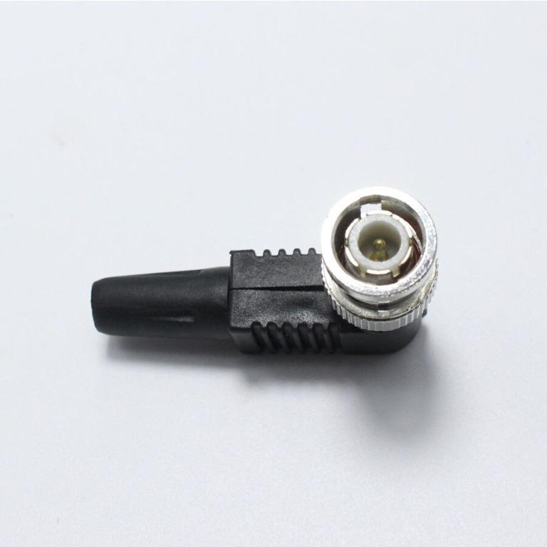 BNC Male Plug Bend Connector Adapter to Coaxial Cable, Computers & Tech