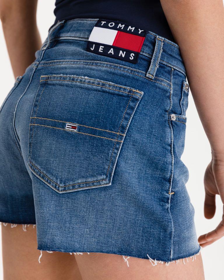 Tommy denim shorts womens clearance