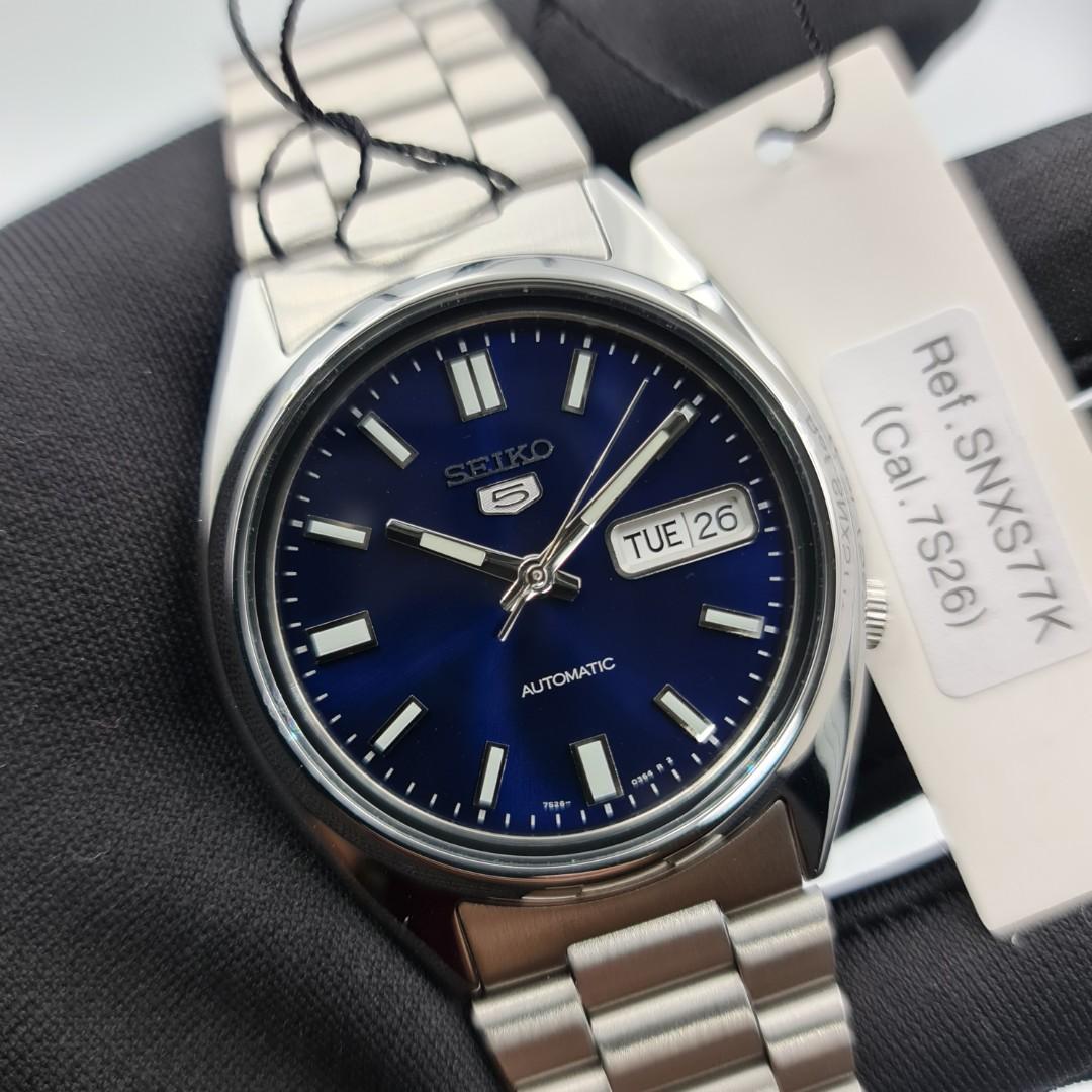 Brand New Discontinued Seiko 5 Automatic 'Oyster Perpetual' 37mm Blue Dial  SNXS77 SNXS77K SNXS77K1, Men's Fashion, Watches & Accessories, Watches on  Carousell