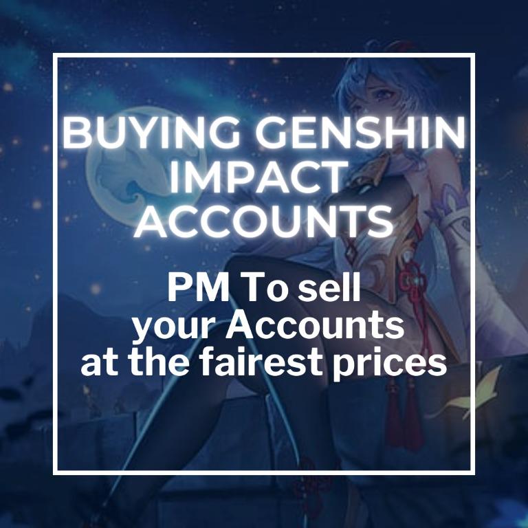 Buying Trading Genshin Impact Accounts Bulletin Board Looking For On Carousell