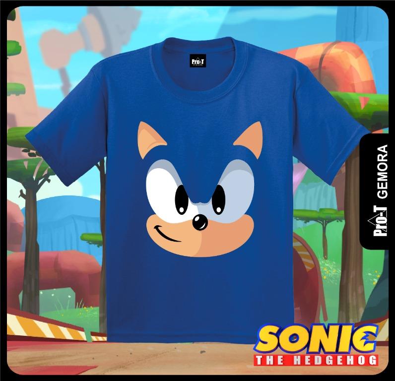 Cartoon Theme Tshirt】SONIC THE HEDGEHOG Family Face Tshirt (Knuckles/Tails/ Shadow/Amy/Silve/Sonic) Cartoon Character, Women's Fashion, Tops, Shirts on  Carousell