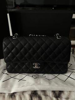 Chanel double flap caviar