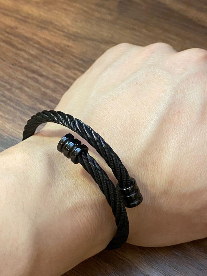 Charriol Black Cable Bracelet Women s Fashion Jewelry