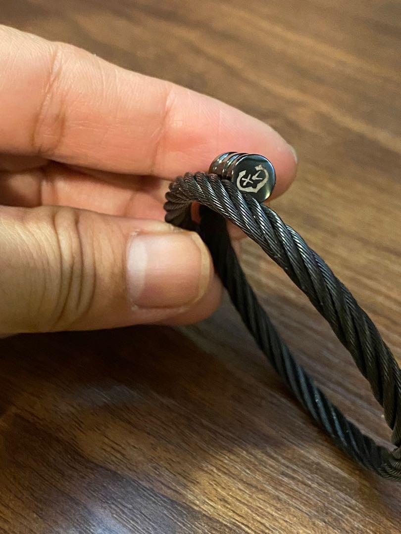 Charriol black sales cable bracelet