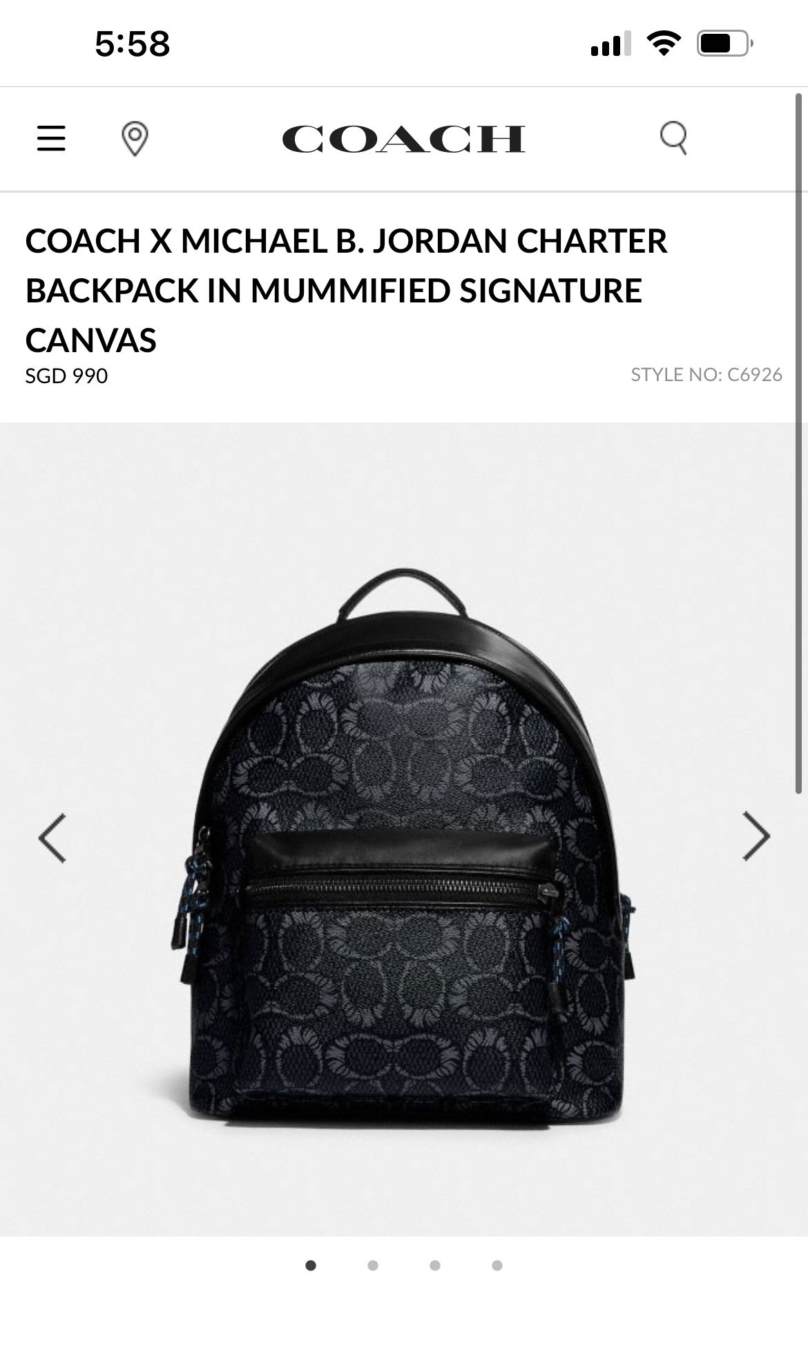 michael b jordan coach backpack
