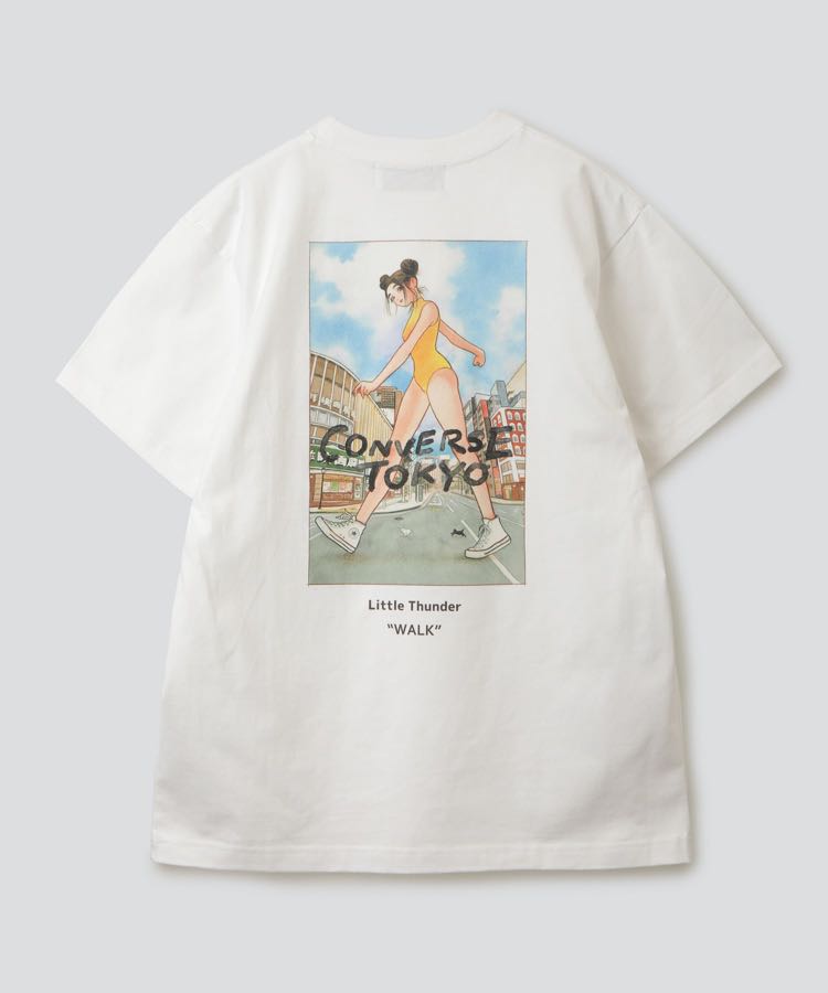 CONVERSE TOKYO x LITTLE THUNDER Collaboration T-shirt 門小 