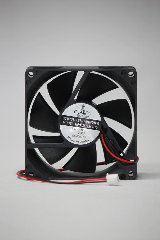 DC BRUSHLESS FAN MOTOR, 80mm 2PIN DC 12V 0.30A HF8025SLHB10, BEST FOR