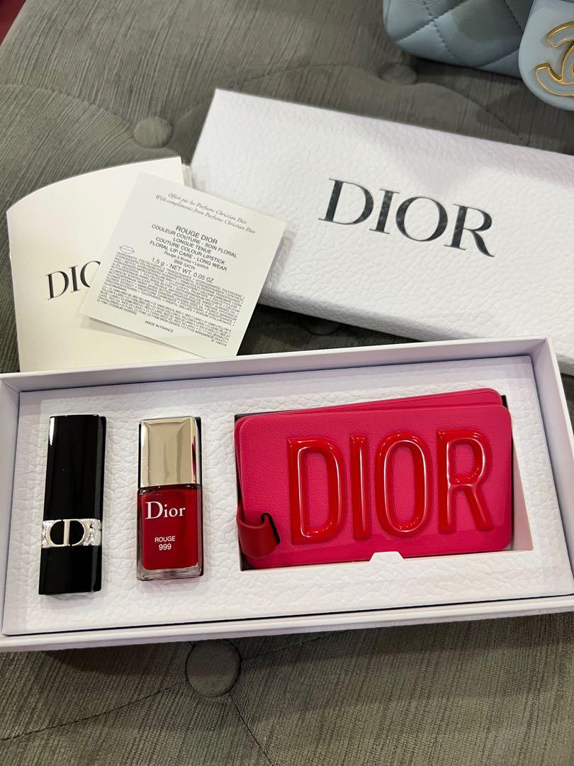Dior, Accessories, Authentic Dior Gift Set Luggage Tag Lipstick And Nail  Polish