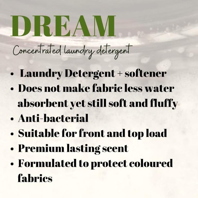 Dream Concentrated Liquid Laundry Detergent 5L Refill, Furniture & Home