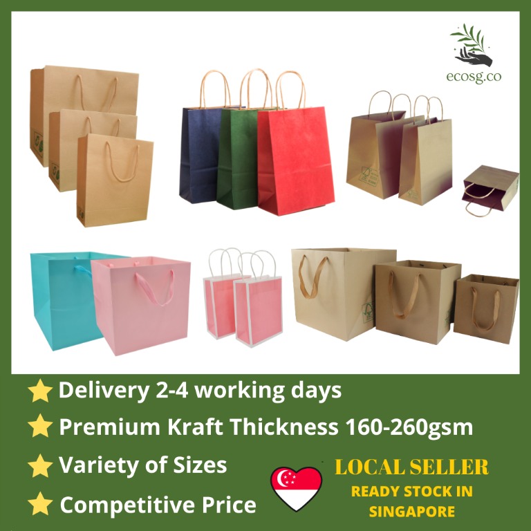Ready stock paper bags singapore deals