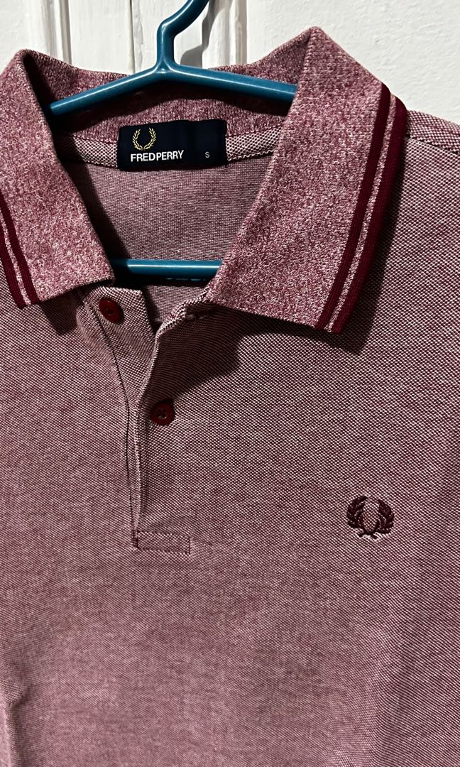 Fred Perry Light Red Polo Shirt, Men's 