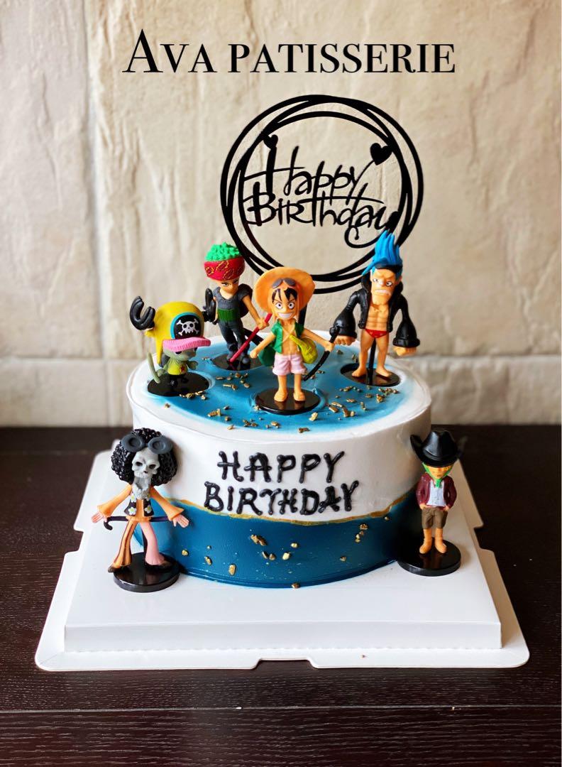Anime One Piece Cake Topper Luffy Chopper Zoro Nami Sanji Zoro Figure One  Piece Cake Decoration Wedding Birthday Party Supplie - Cake Decorating  Supplies - AliExpress