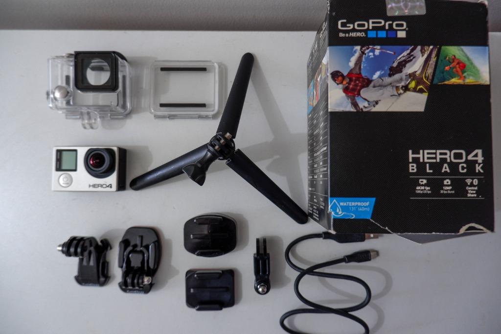 Go Pro Hero 4 Black Edition with Go Pro Accessories (Category: Cameras) located in Caloocan City. Submitted by thriftyswift.mnl (Listing ID 1146635331, Image 2). Description: Go Pro Hero 4 Black Edition with Go Pro Accessories 📌 Slightly used. Only 4-5 times 📌 Well taken care of 📌 Comes with Go Pro Accesories .