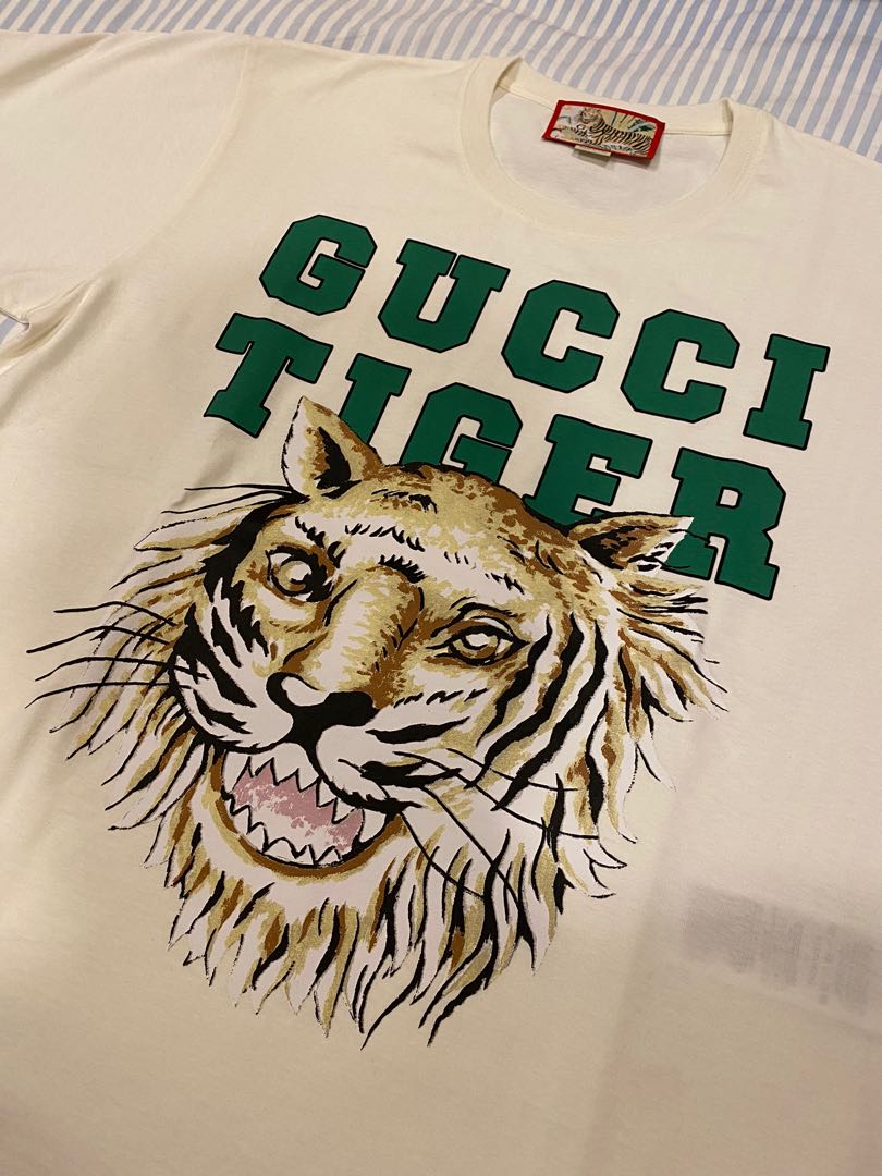 Gucci Tiger 2022 T-Shirt, Luxury, Apparel on Carousell