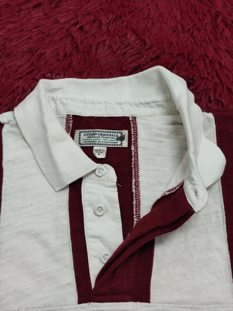 GUESS JEANS RUGBY SHIRT, Men's Fashion, Tops & Sets, Tshirts & Polo