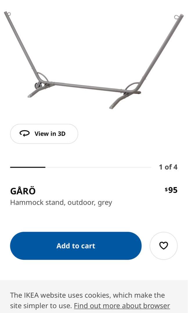 Ikea hammock stand, Furniture & Home Living, Outdoor Furniture on Carousell