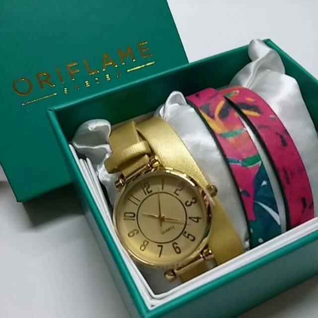 Jam tangan lilit oriflame, Fesyen Wanita, Jam Tangan di Carousell
