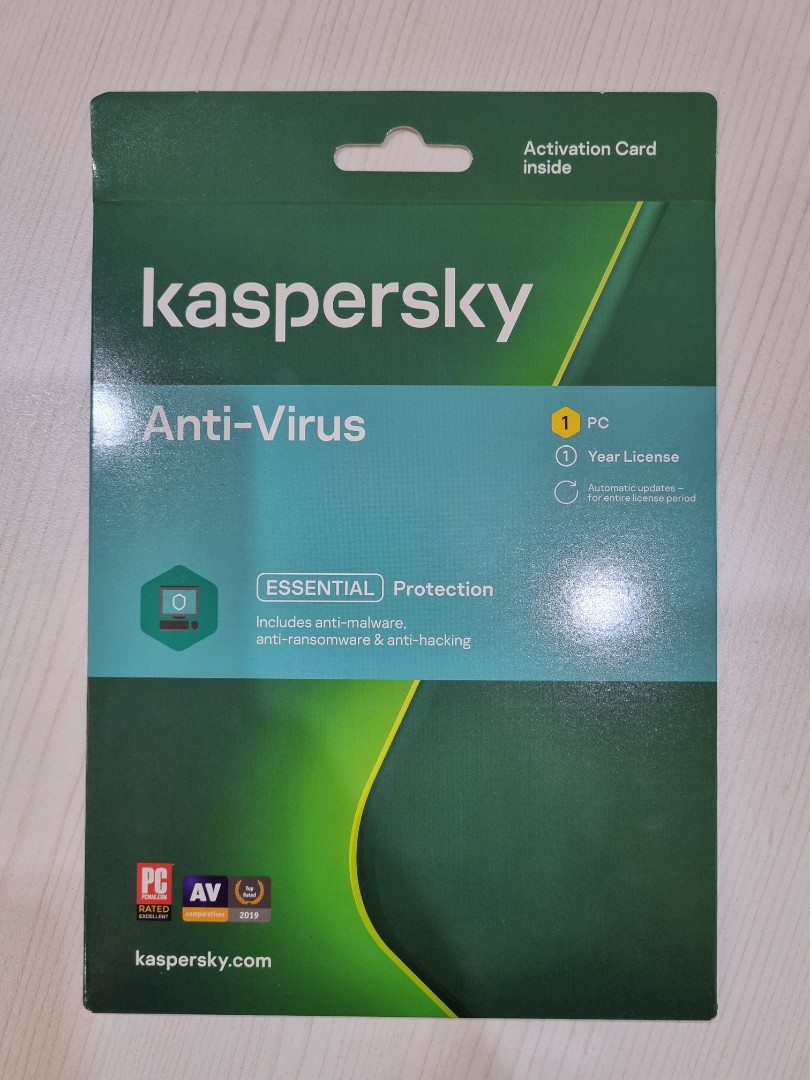 Kaspersky Anti-Virus, 1PC, 1 Year License, Computers & Tech ...