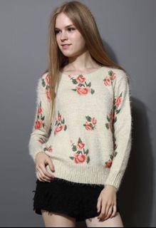 Knit Furry Sweater Korea Premium LIKE NEW
