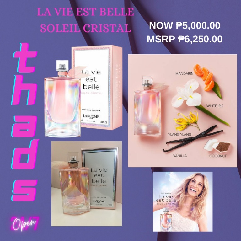 LANCOME LA VIE EST BELLE SOLEIL CRISTAL Beauty Personal Care