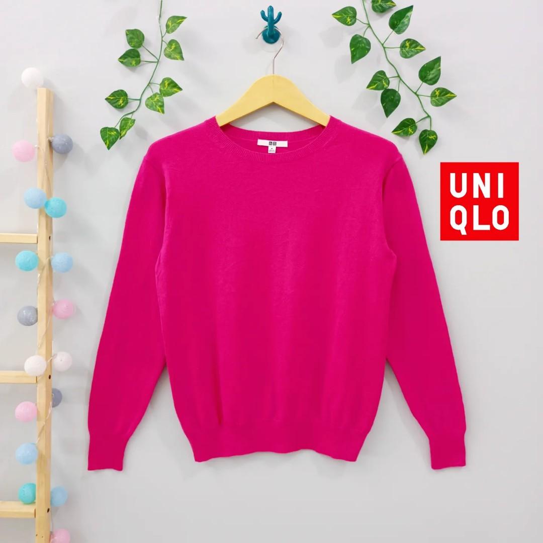 LikeNew Pink Fanta Knit Sweater Rajut Halus Lembut Fesyen Wanita
