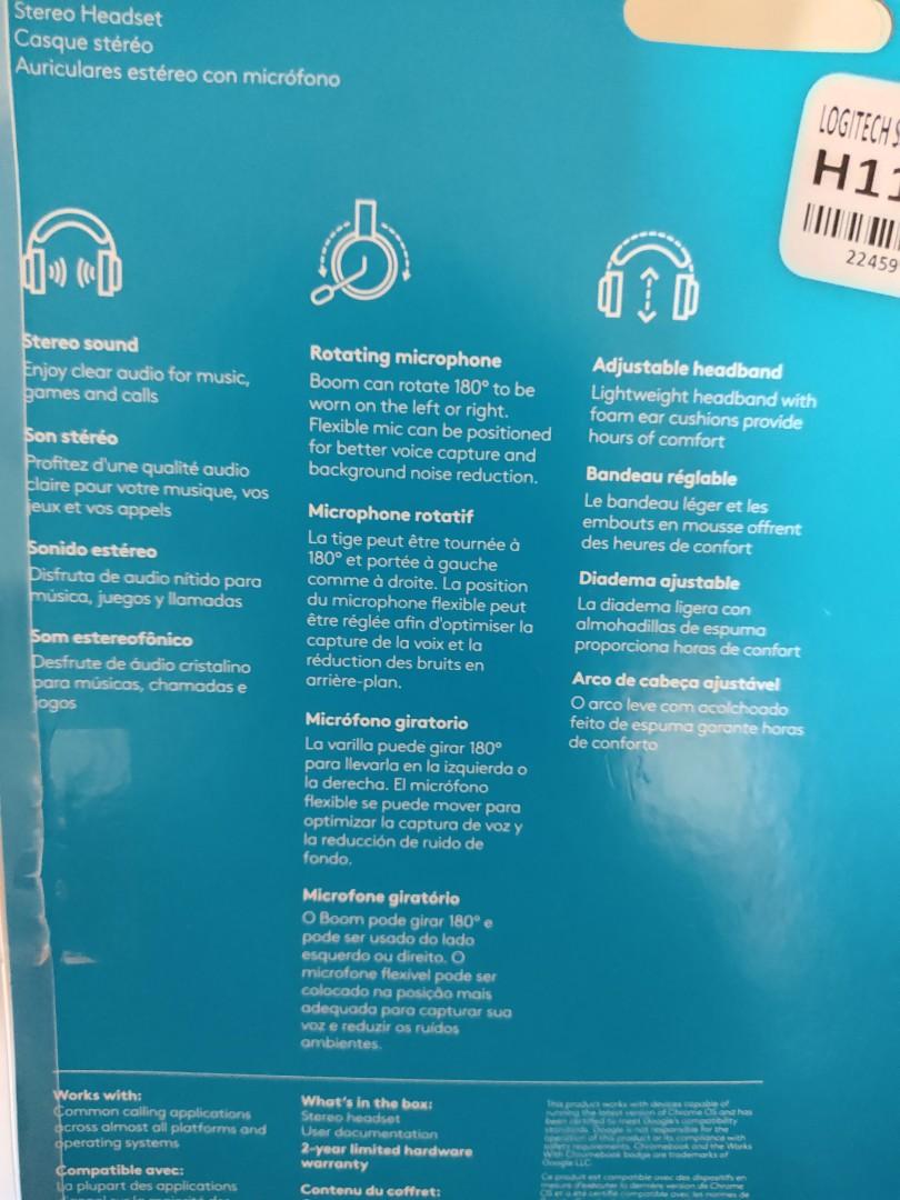 Logitech Noise Reduction Headset, Audio, Headphones & Headsets on