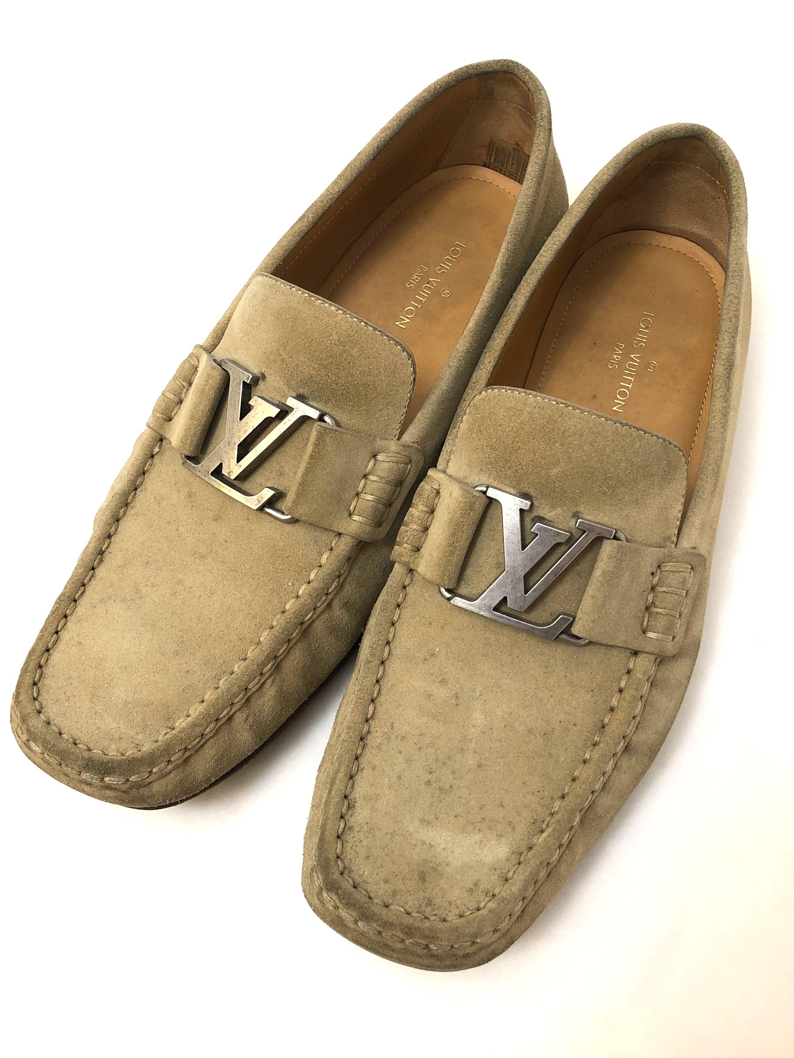 Loafer Louis Vuitton Laceup Mono Nâu Vàng  TheLuxe