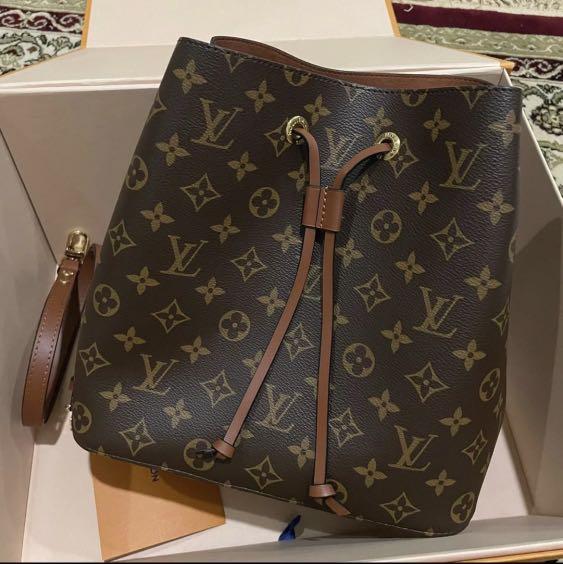 Jual Tas Louis Vuitton original - LV neonoe monogram caramel cb