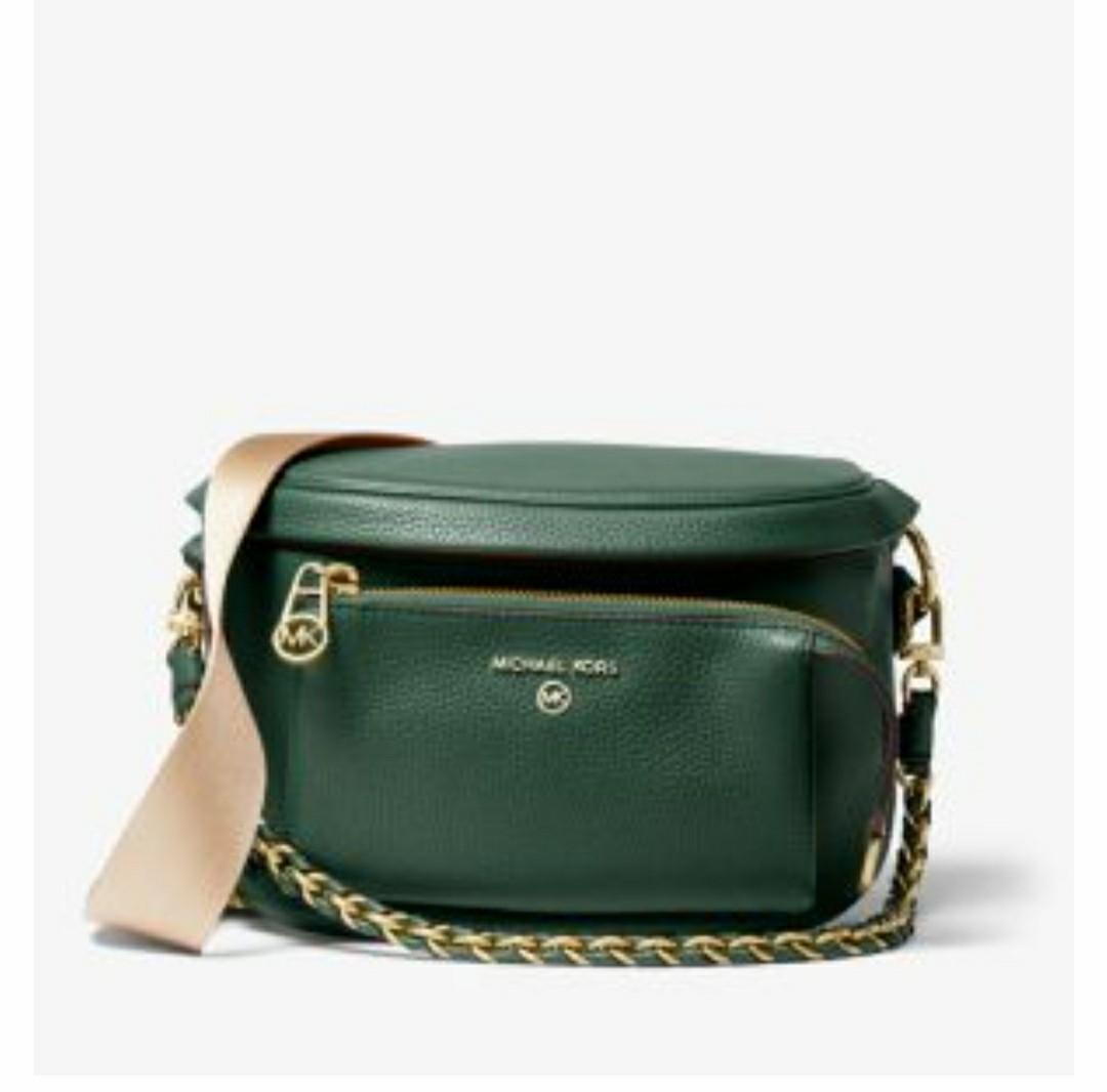 Michael Kors Leather Sling Bum Bag (Green), Women's Fashion, Bags &  Wallets, Cross-body Bags on Carousell