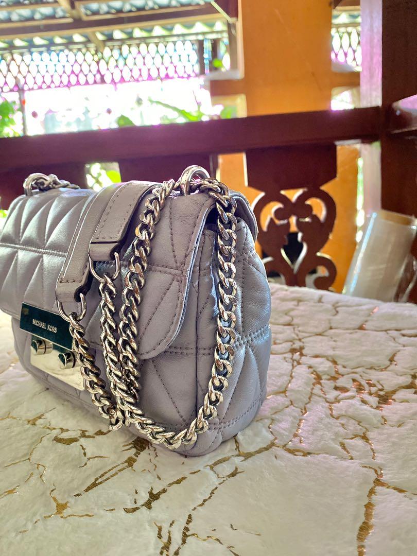 Michael kors sloan small quilted online leather shoulder bag