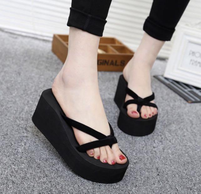 MITATA 2.7 inch Wedges Flip Flops 