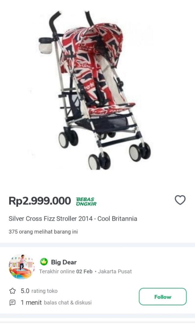 Mothercare Stroller Silver Cross Britannia PL