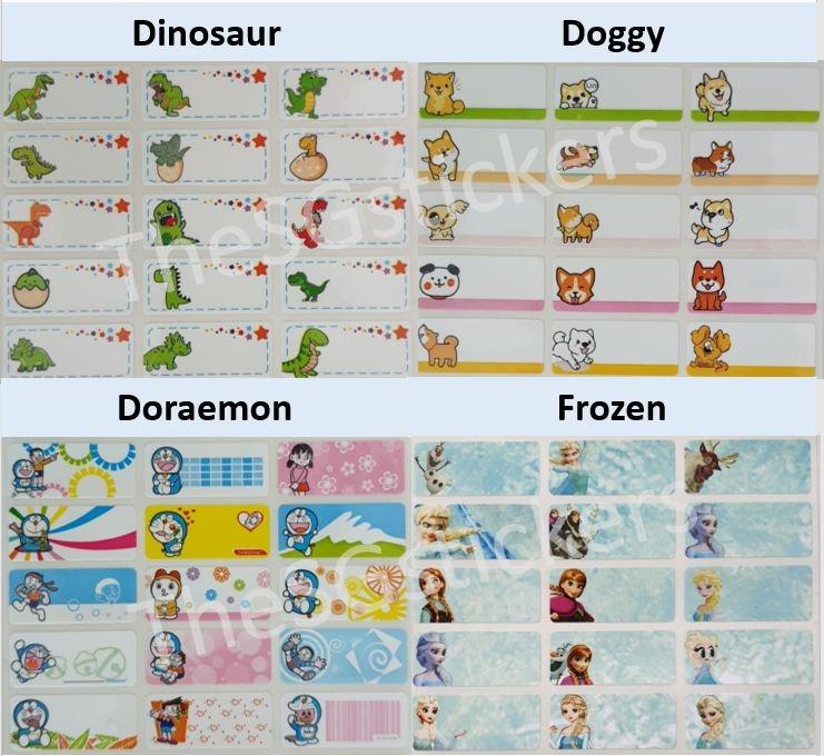 Waterproof Customizable Name Stickers Medium, Hobbies & Toys