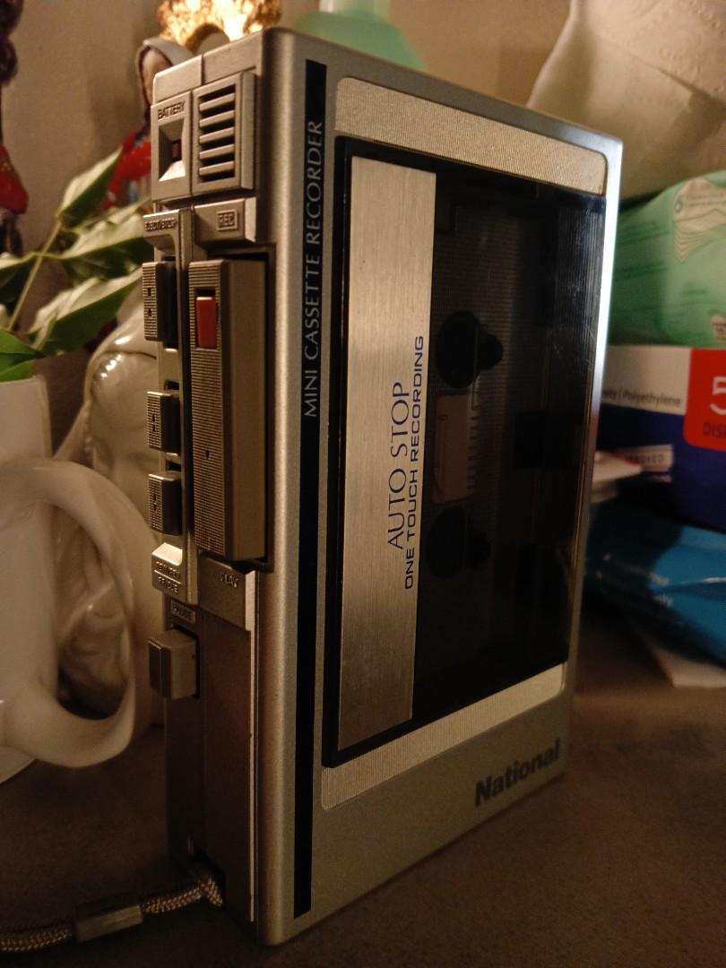 National Cassette Recorder (Category: Portable Music Players) located in Antipolo. Submitted by carnagevisors1990 (Listing ID 1146606329, Image 1). Description: Vintage cassette tape recorder player rare, collectible. working play rewind only As Is, manage your expectations this is a vintage item. location Antipolo City. shipping c.o. buyer..