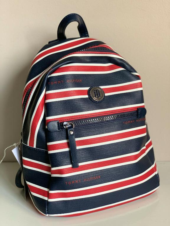 Tommy hilfiger backpack discount navy blue and red