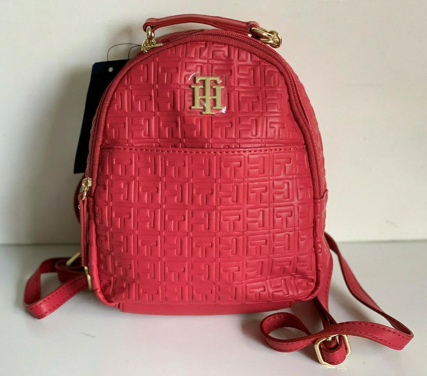 Tommy hilfiger red mini backpack hotsell