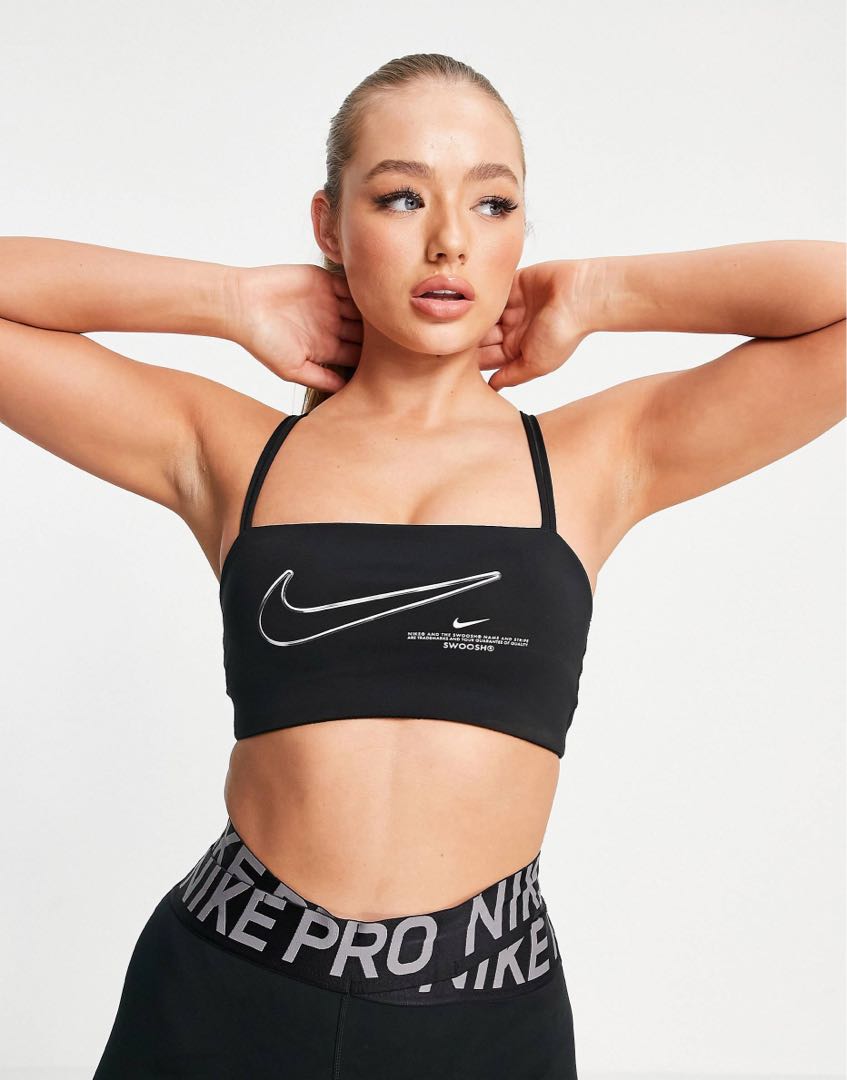 Nike training indy sale light bra in black