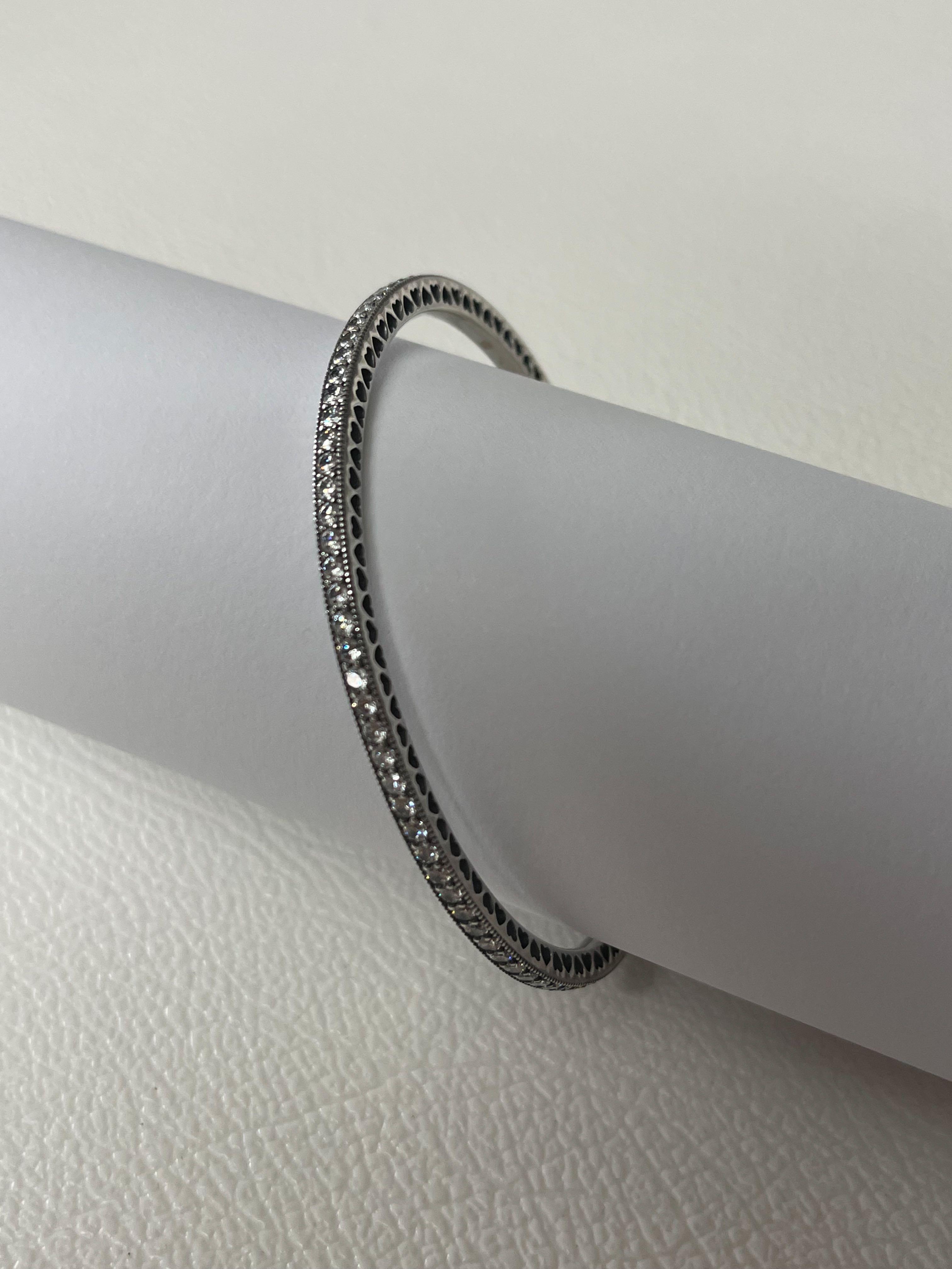 Instock Pandora Jewelry 925 sterling Silver CZ Twinkling Forever Bangle bracelet 17 cm
