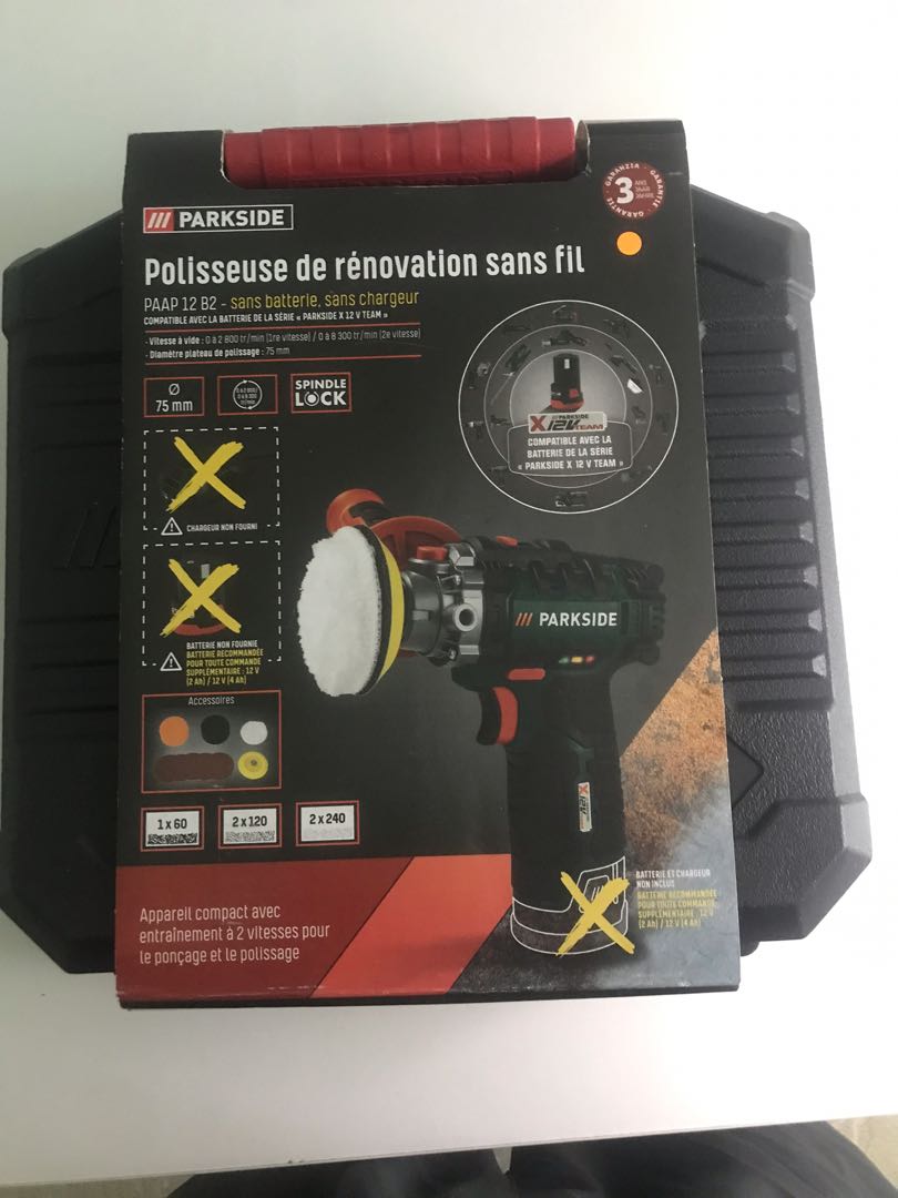 Parkside cordless polisher on sale